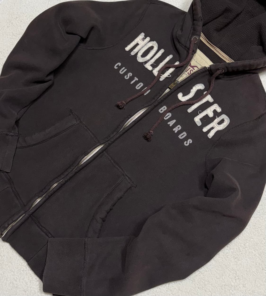 홀리스터 다크브라운 후드집업 상품이미지3