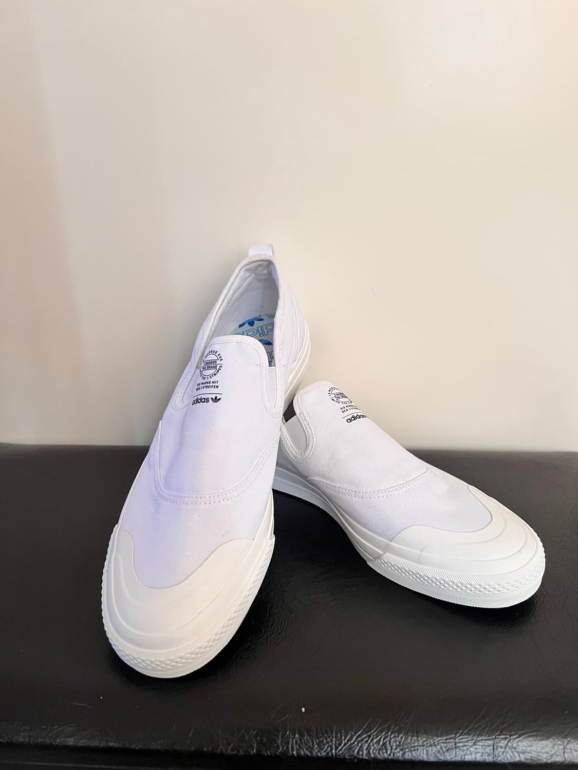 아디다스 니짜 슬립온 화이트 남성 새상품 상품이미지5