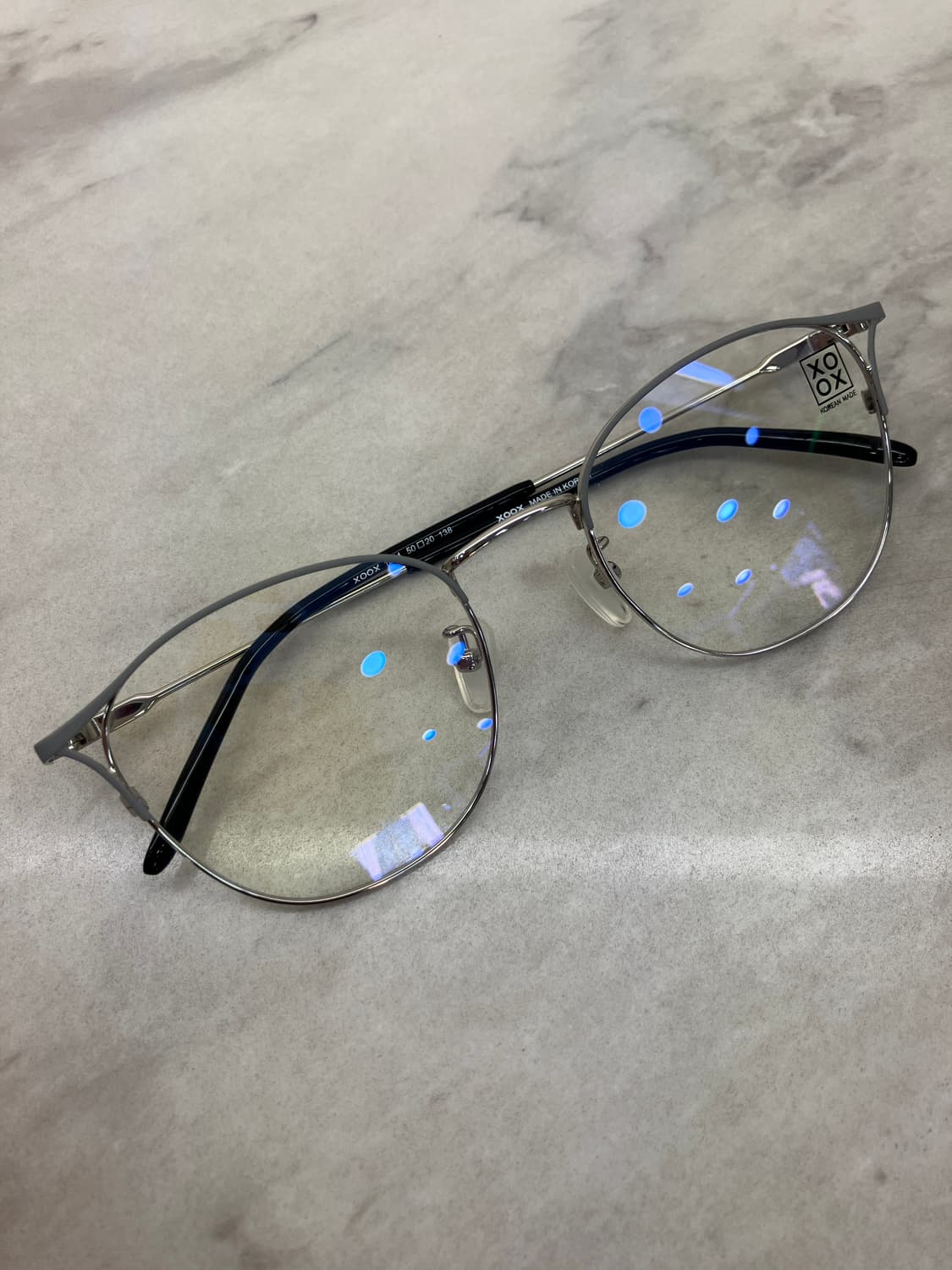 XOOX 그레이실버 웰링턴 메탈테 안경 상품이미지1