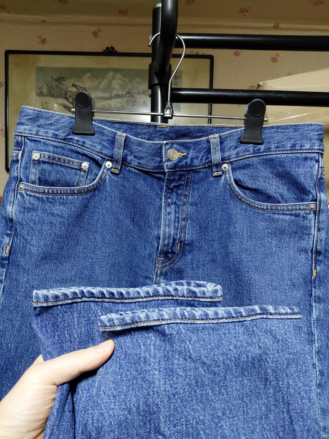 [아르켓]슬림 스트레치 데님 청바지 32사이즈  상품이미지8