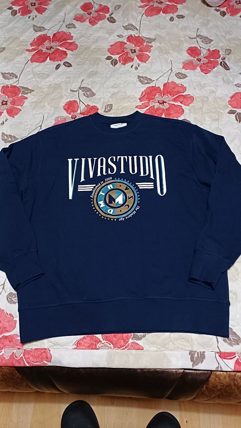 비바스튜디오 맨투맨 빅사이즈120 가슴67 기장77 상품이미지1