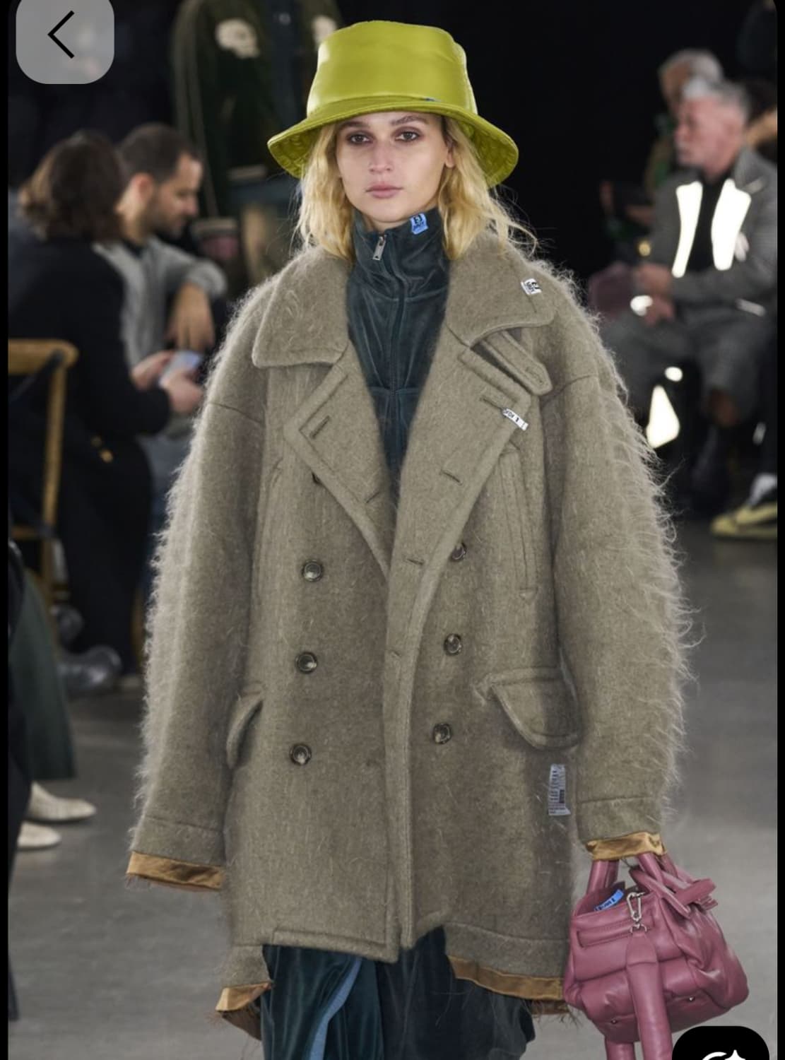 미하라 야스히로 니트 더블브레스트 코트 상품이미지3