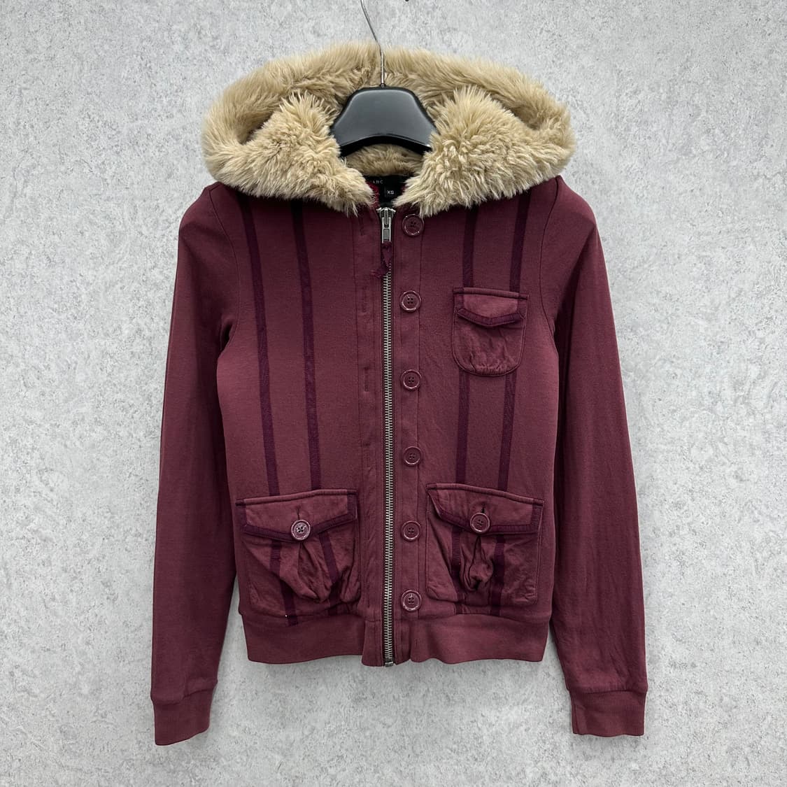 85 마크제이콥스 y2k 여자 쉐르파 울프죠 후드집업 상품이미지1