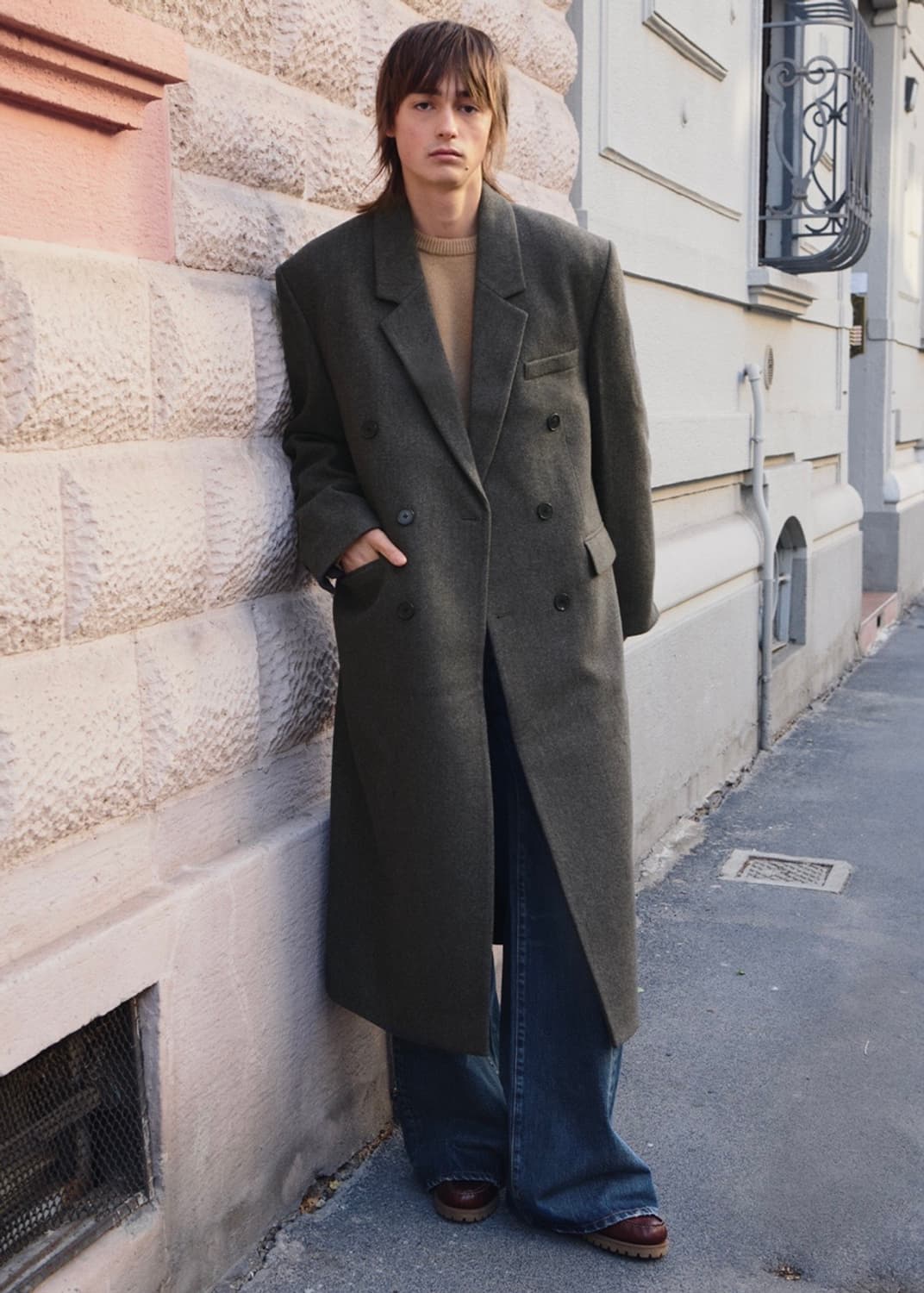 엘무드 그레이웨일 더블코트 46 판매&교환 상품이미지1