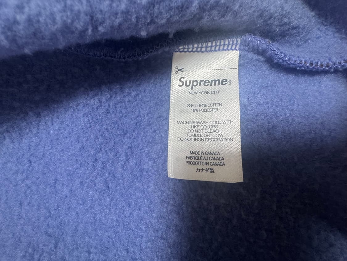 슈프림 스몰 박스 집업 후드 스웨트셔츠 블루 카모 - 25SS 상품이미지4