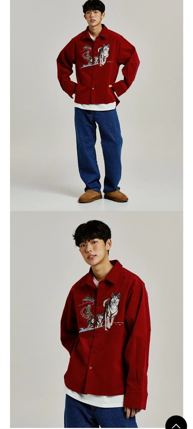 GAC 시베리안허스키 코듀로이남방 100 가슴60 기장75 상품이미지3