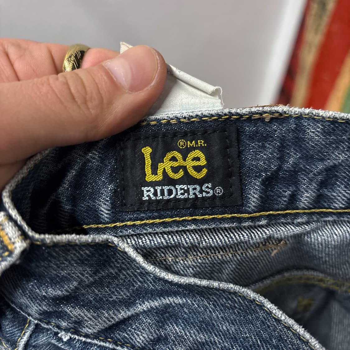 90~00s 리 라이더스 샌포라이징 헤비웨이트 데님팬츠 N1194   상품이미지8