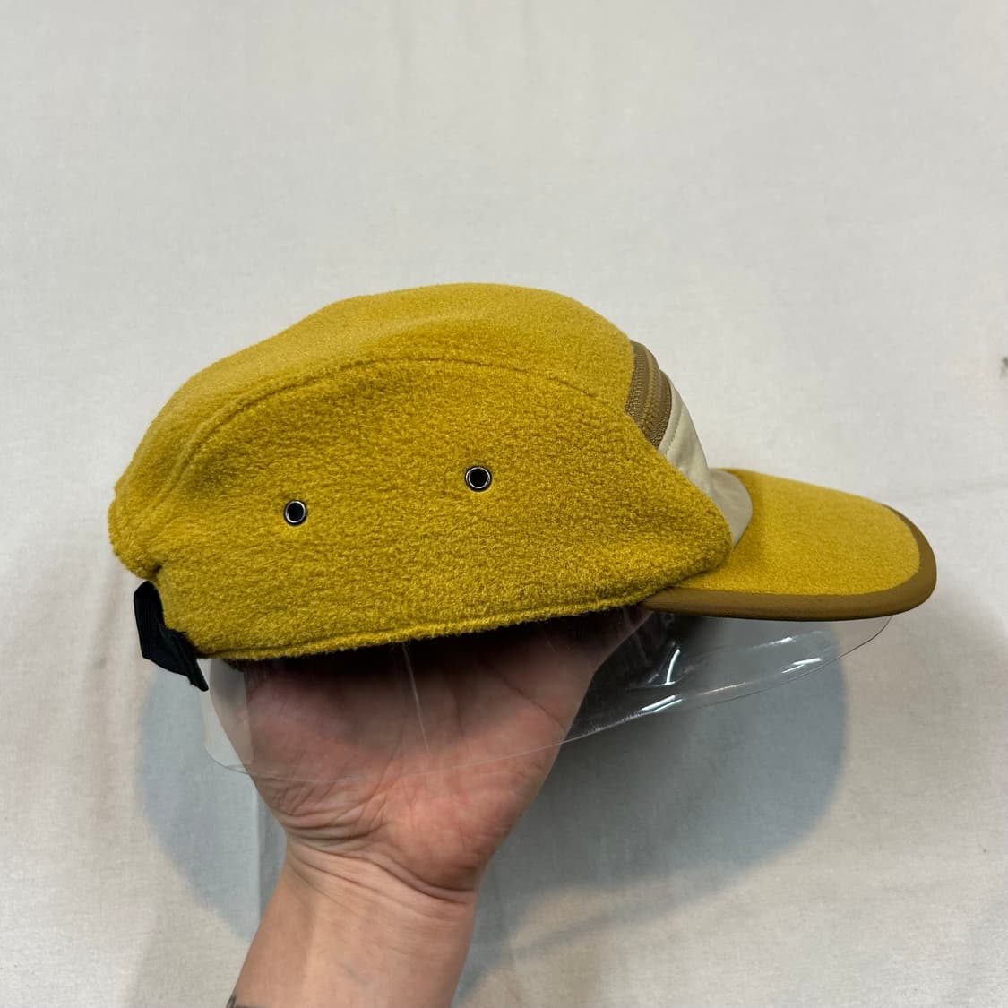 파타고니아 옐로우 플리스 캠프캡 모자 지퍼포켓 상품이미지6