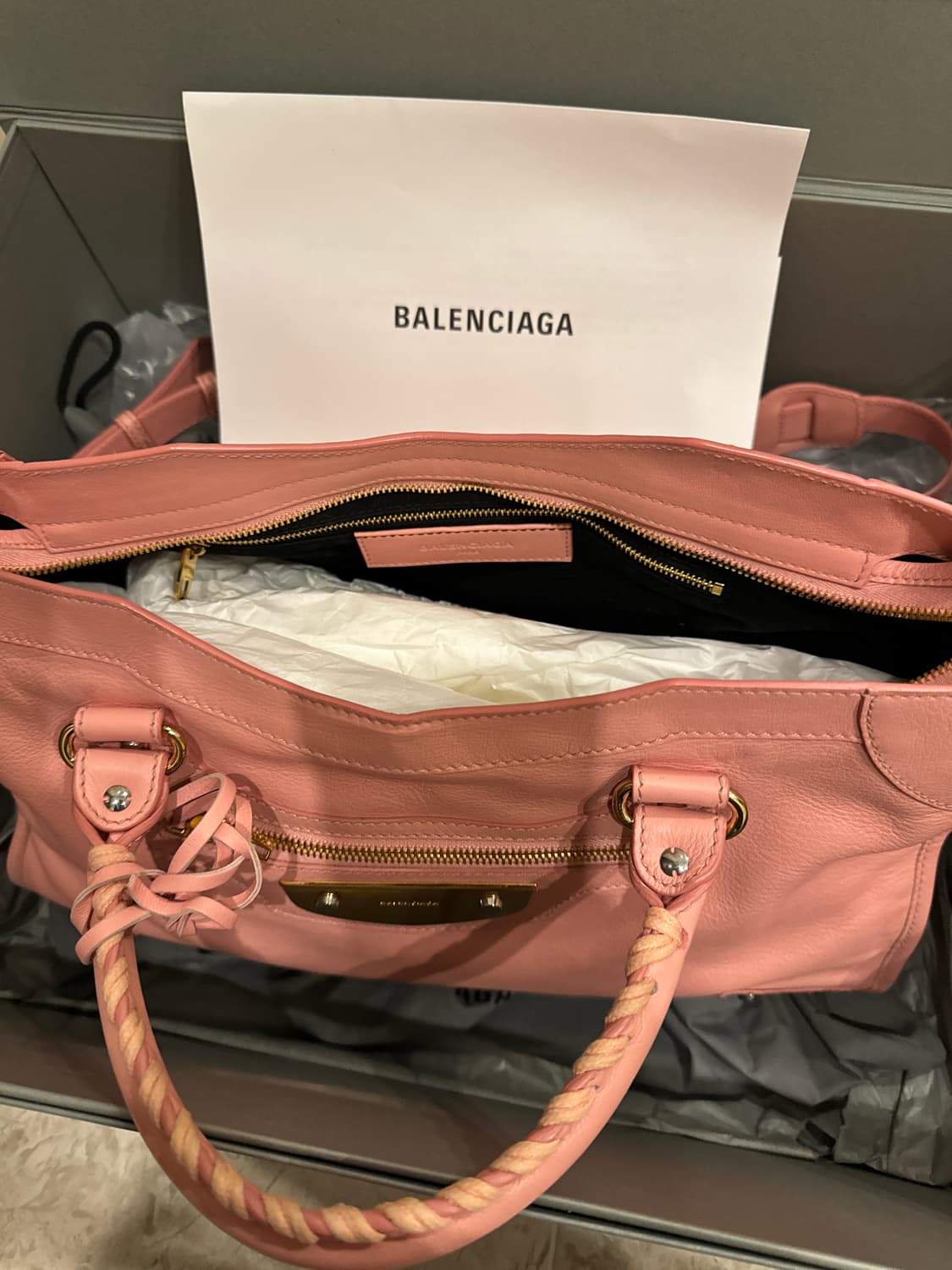 발렌시아가 클래식 모터크로스 메탈 플레이트 시티 백 상품이미지6