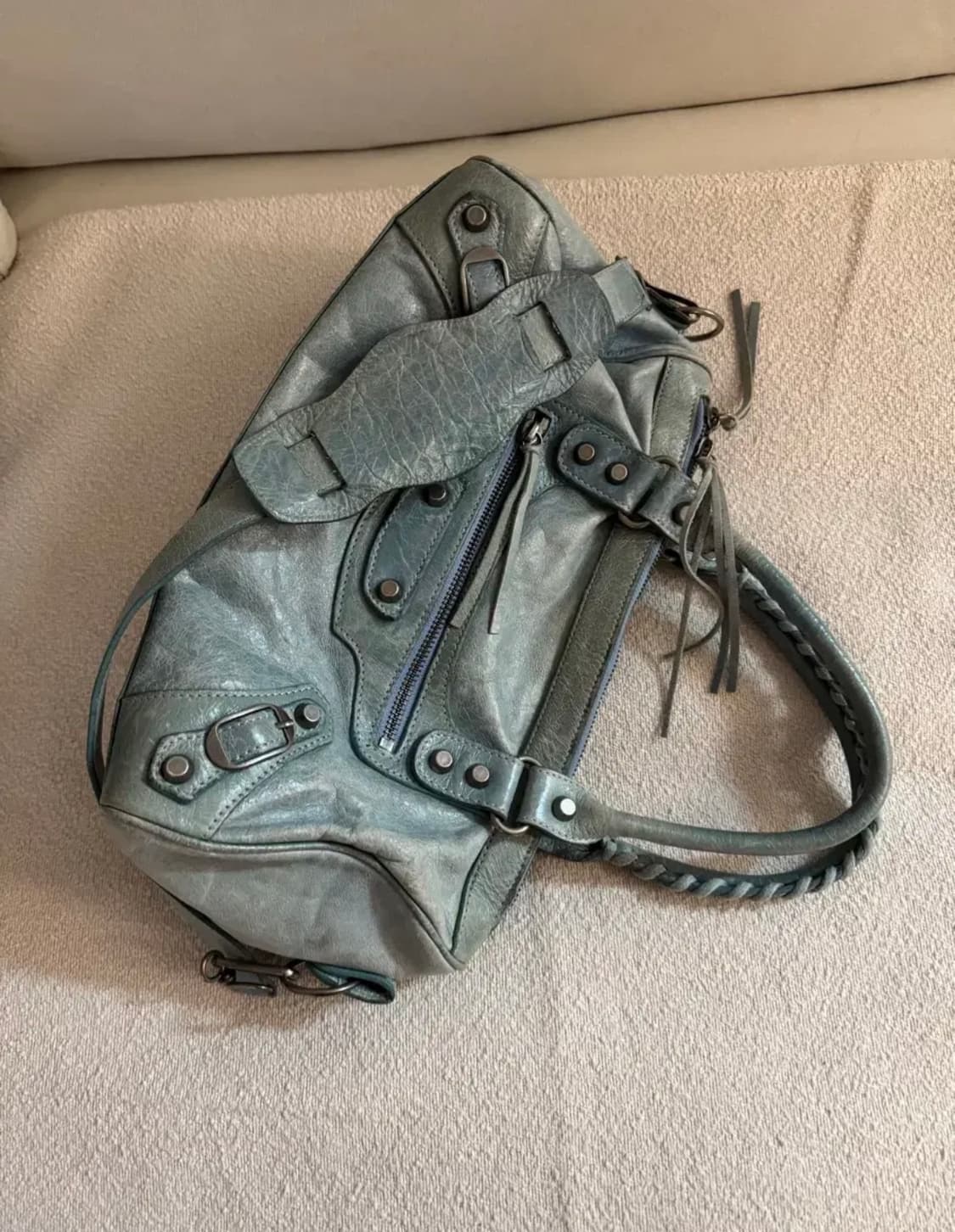 발렌시아가 모터백 티파니블루 민트 상품이미지5