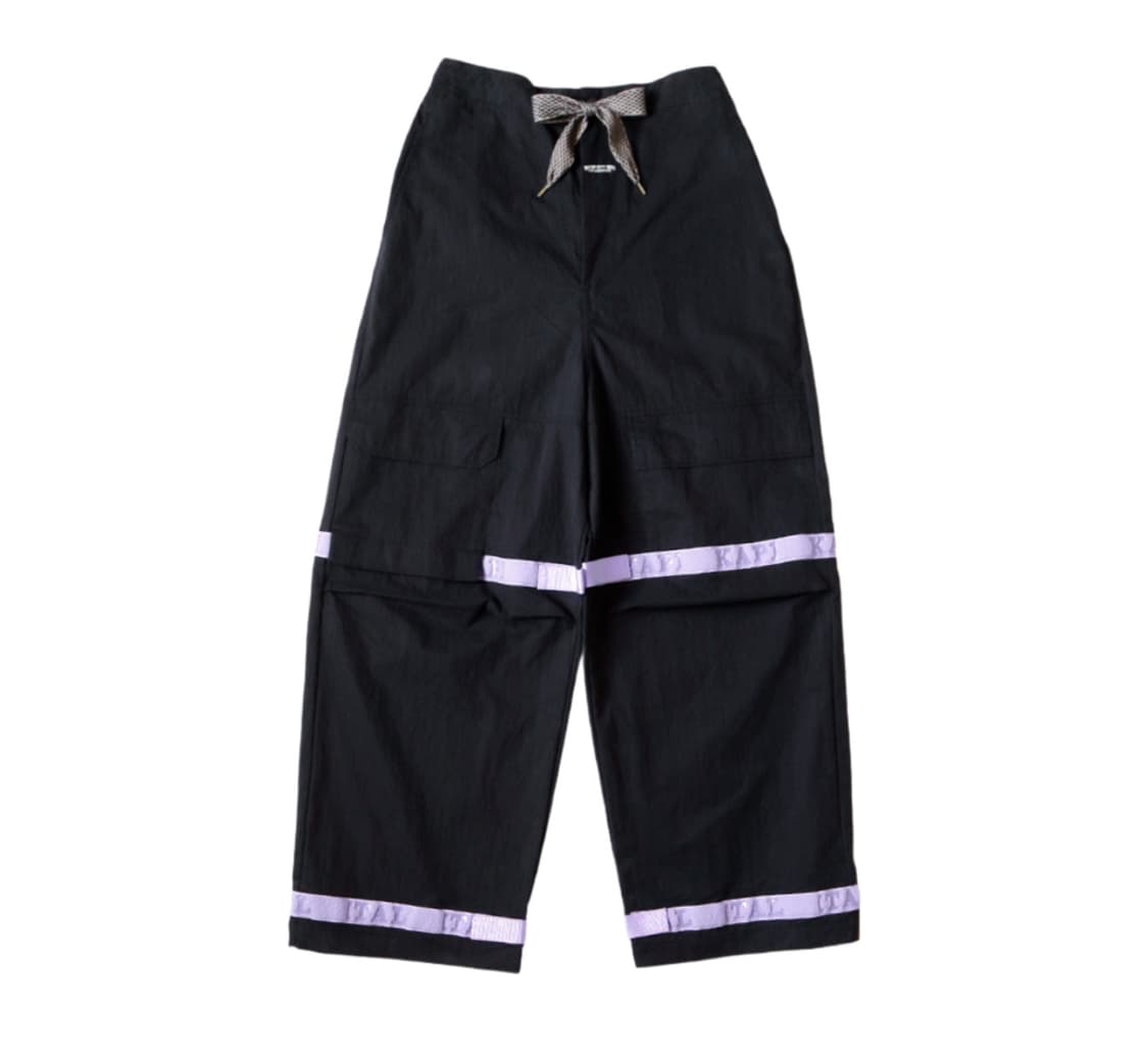 캐피탈 립스탑 누벨 셔틀 팬츠 블랙 퍼플 상품이미지1