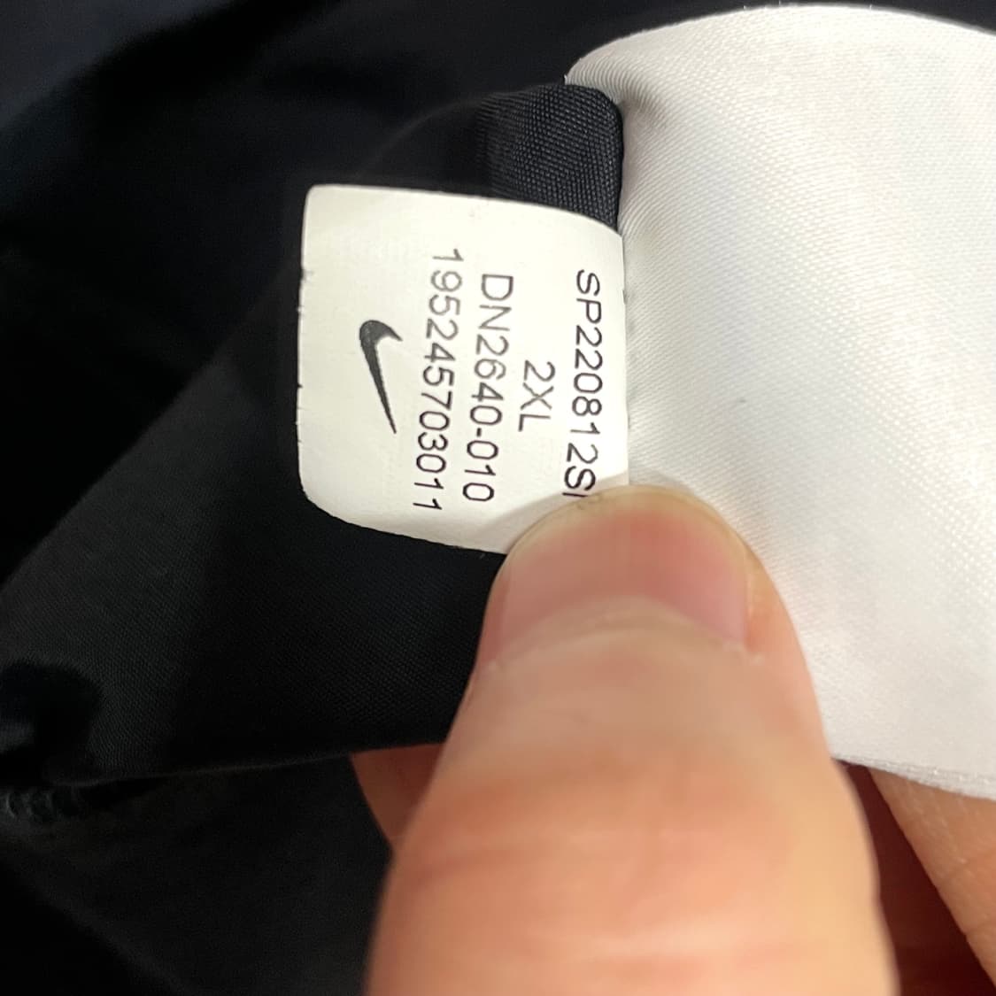 나이키 스펠로고 블랙 아노락 점퍼 바람막이 남성XXL 상품이미지6