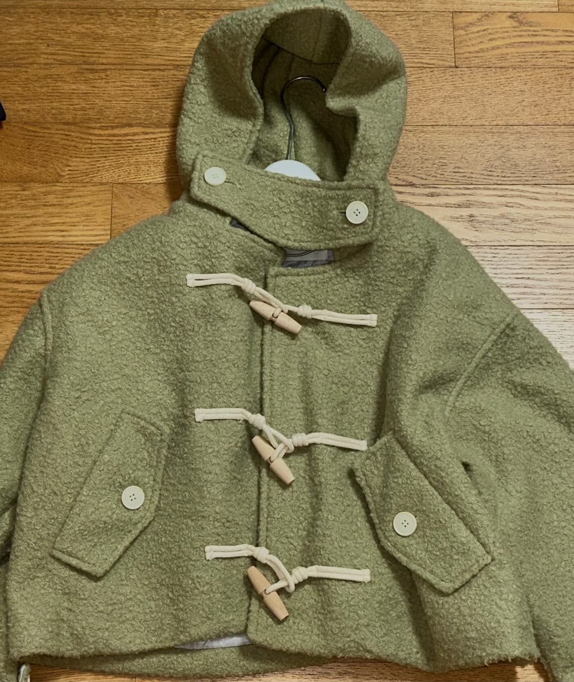 멜론색🍈 떡볶이 숏코트 상품이미지1