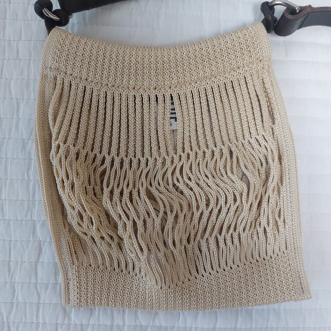 MINI CROSSBODY FILT NET BAG BEIGE 상품이미지4