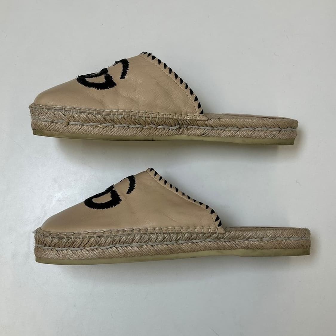 구찌 GG 자수 가죽 메스파드리유 슬립온 38 상품이미지2