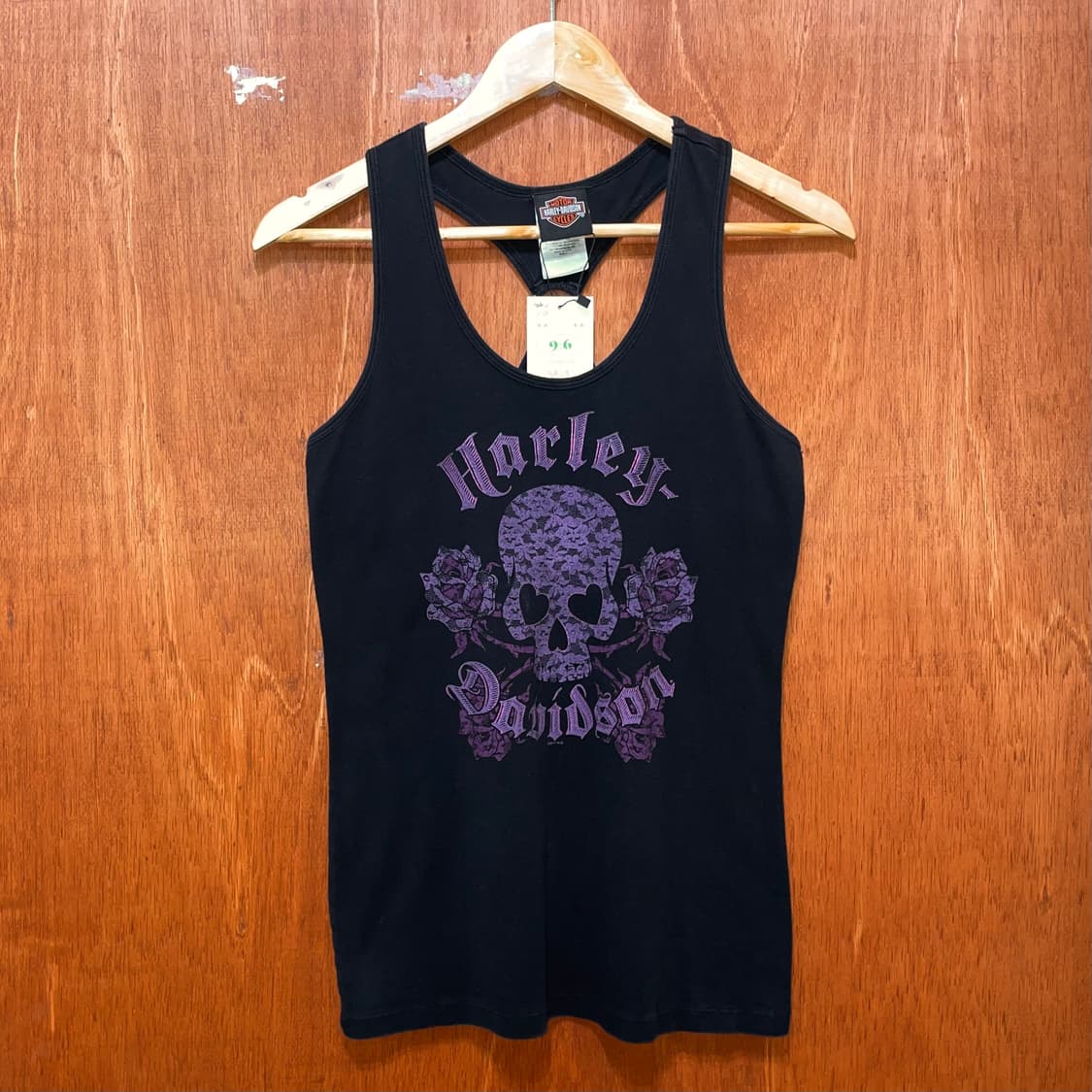 (L) USA Harley Davidson 할리 프린팅 슬리브리스 나시 상품이미지1