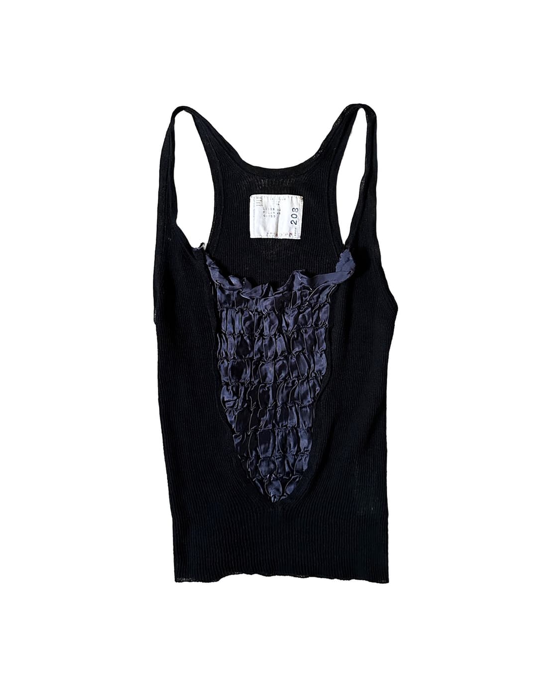 SACAI linen-knit smocked sleeveless 상품이미지1