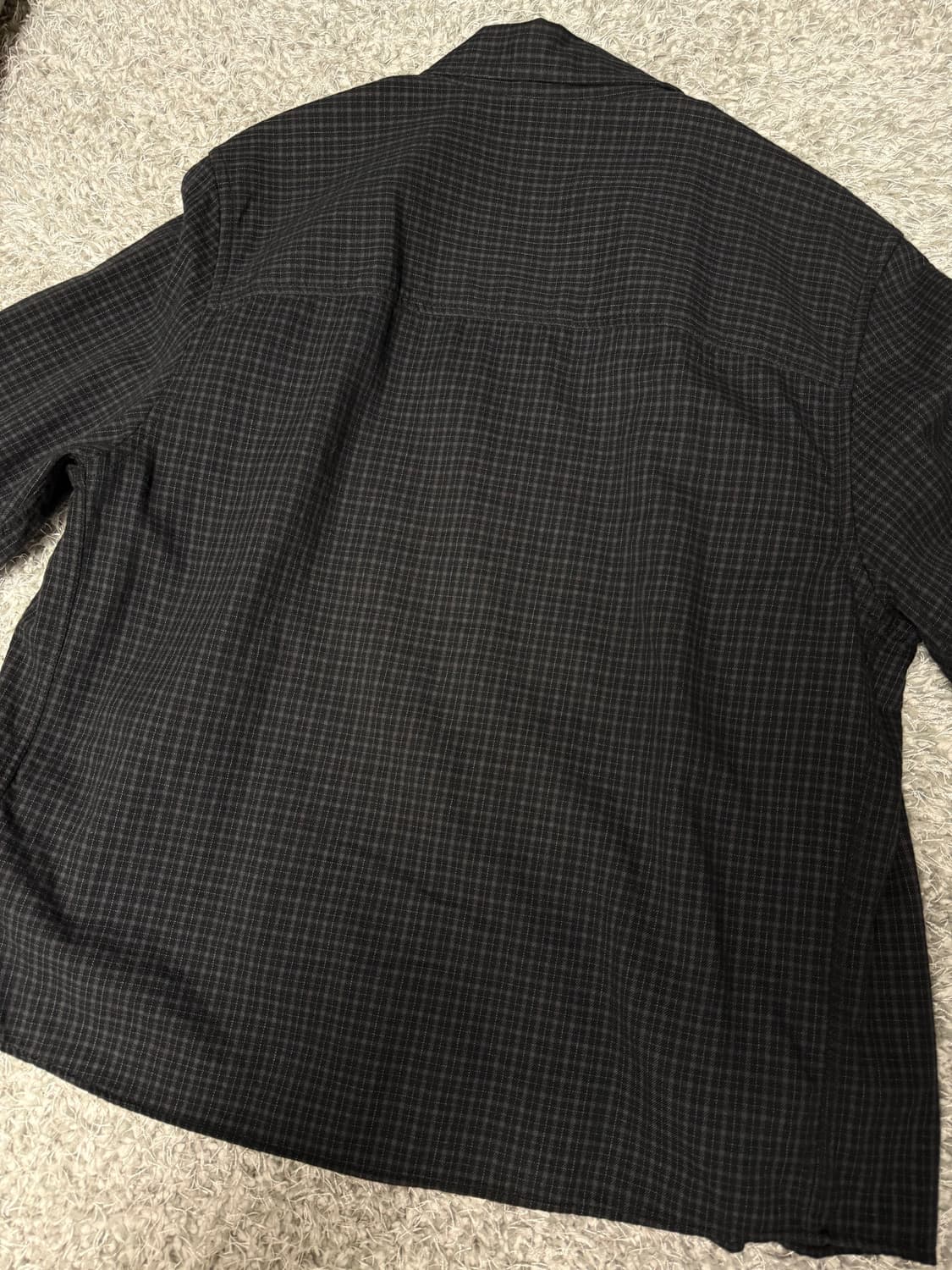 자라 소프트 면 체크셔츠 상품이미지4