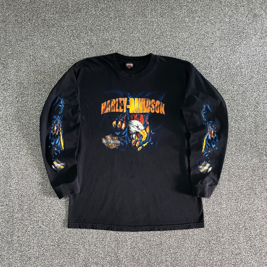 빈티지 할리데이비슨 롱슬리브 티셔츠 상품이미지1