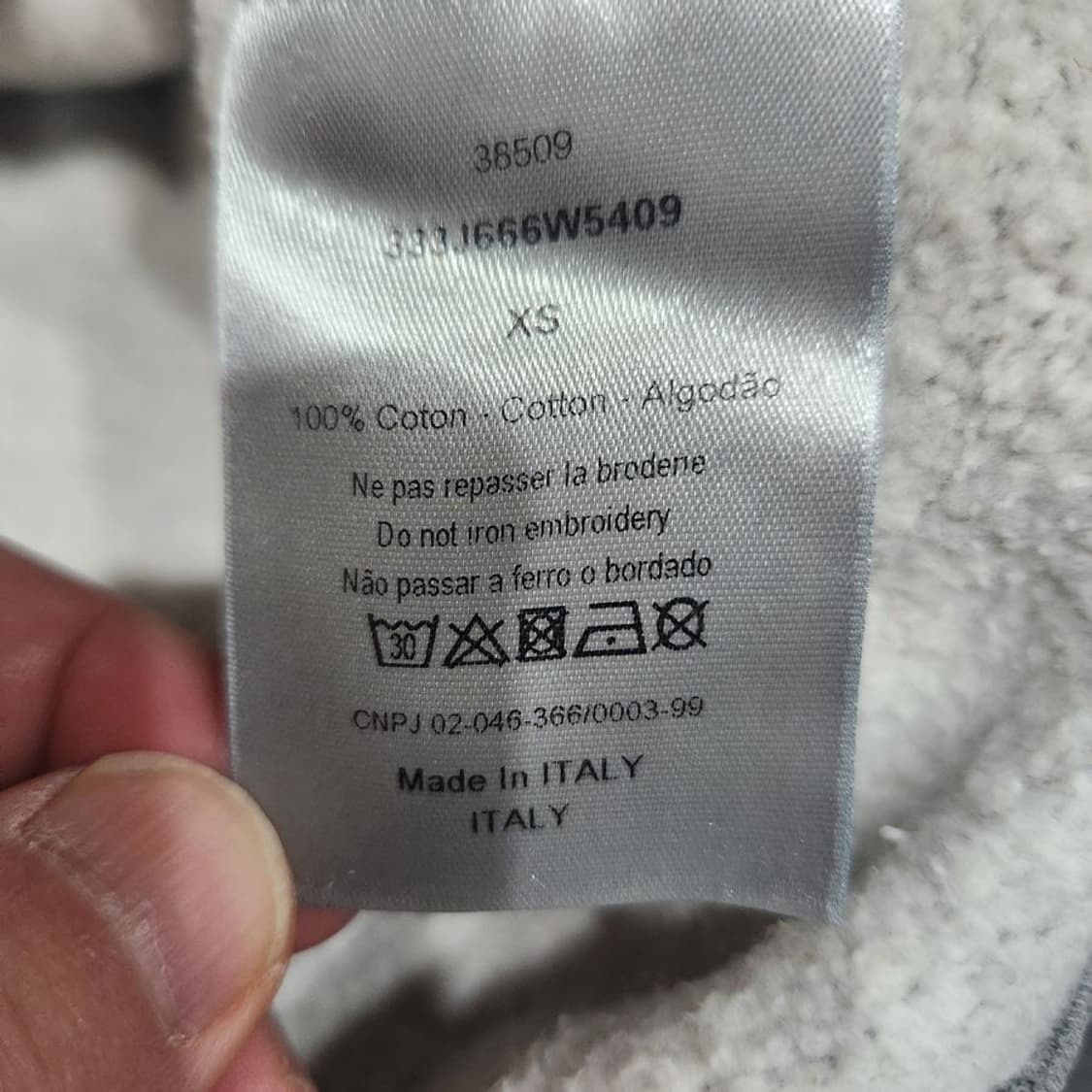 [XS(S)]디올 그레이 기모 맨투맨[Y62-038] 상품이미지8