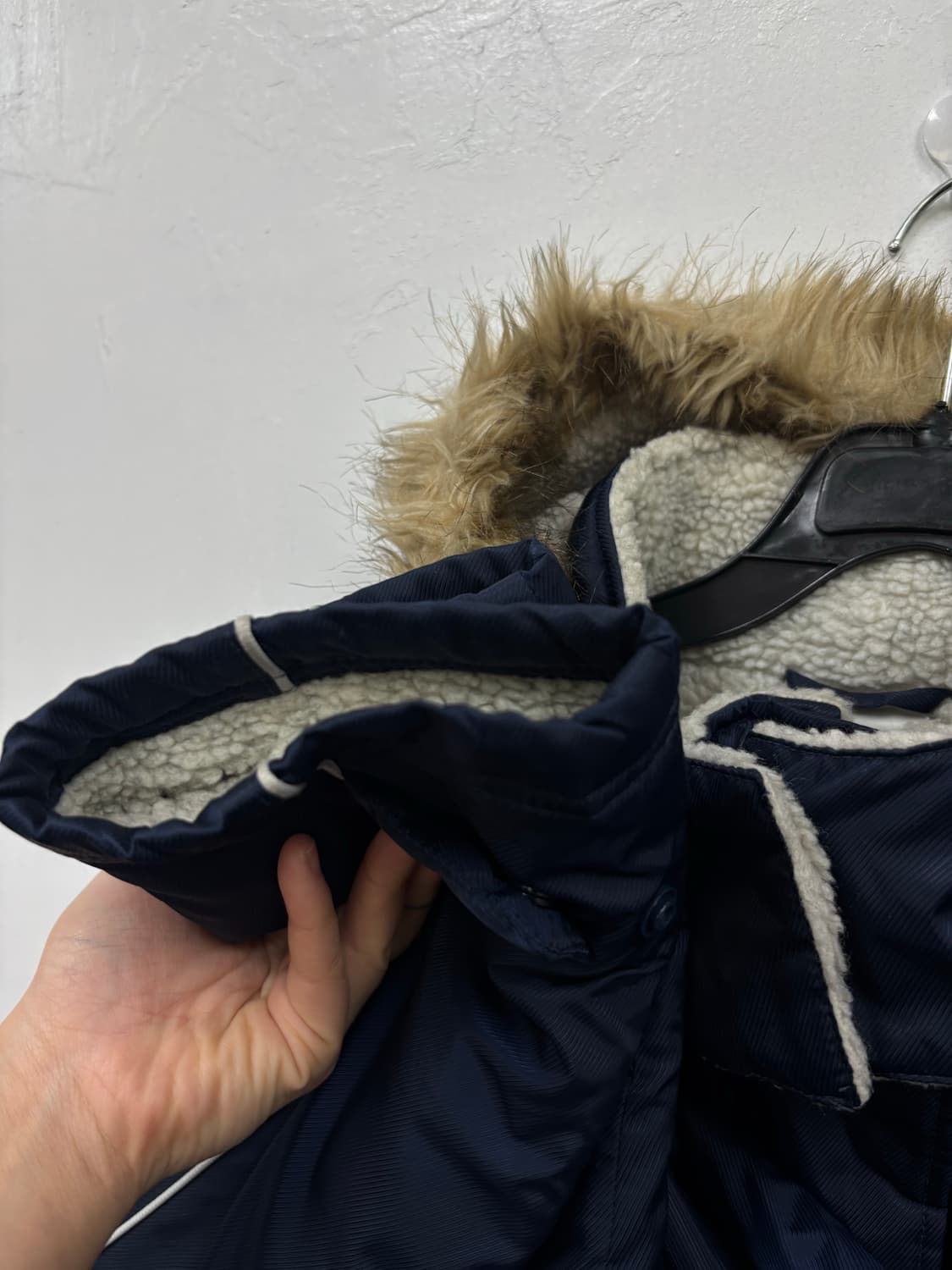 챔피온 후드탈착 양털 롱코트 상품이미지5