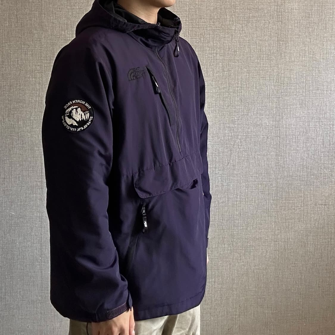 The North Face 퍼플컬러 아노락 바람막이 자켓 상품이미지1