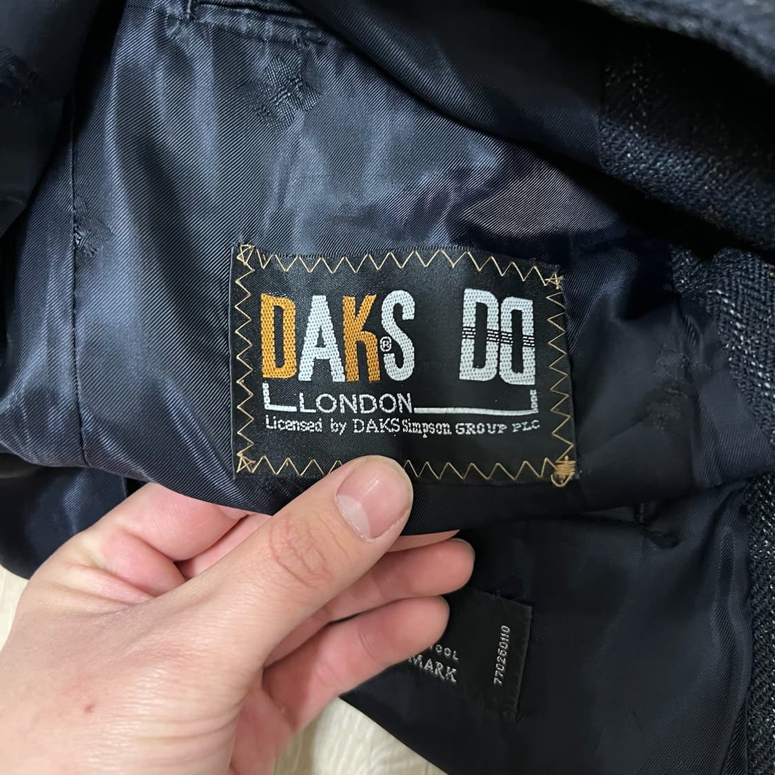 닥스 런던 남성 싱글 정장 자켓 M/95  상품이미지5