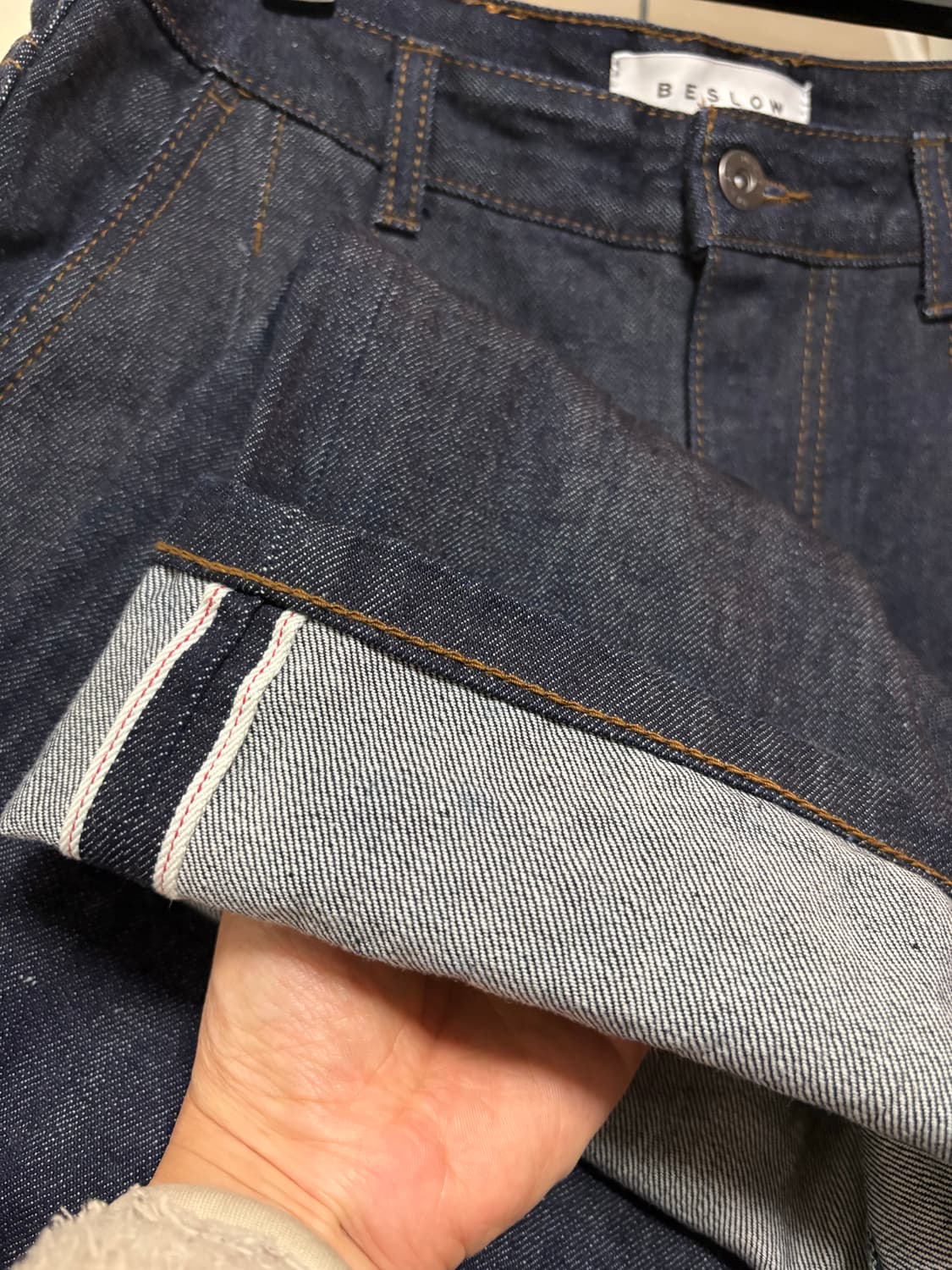 비슬로우 샐비지 와이드핏 투턱 28 상품이미지4