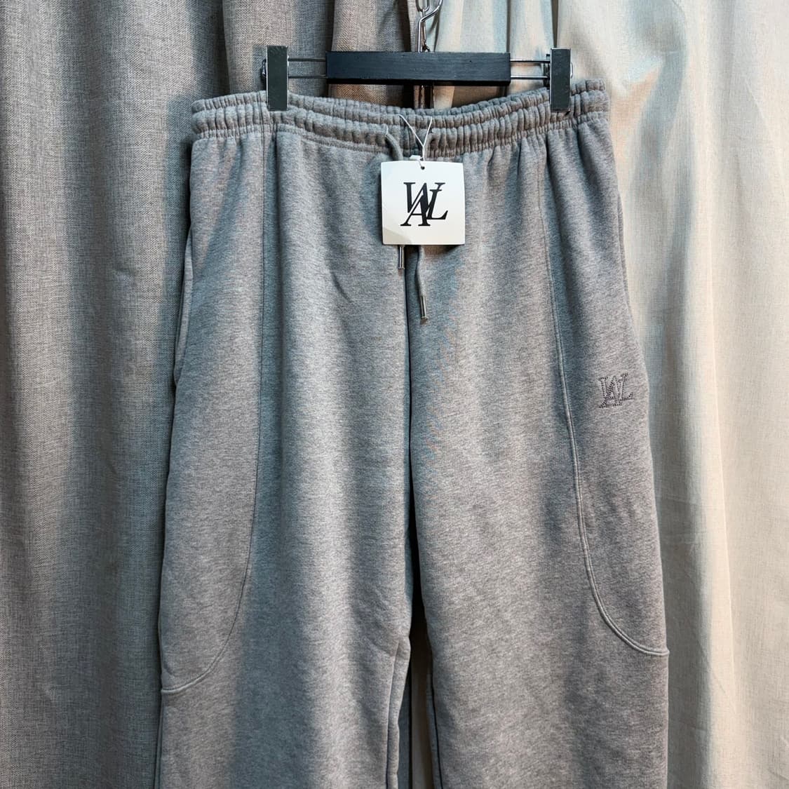 [L/새상품] 우알롱 wooalong 와이드 헤비 스웻 팬츠 상품이미지2