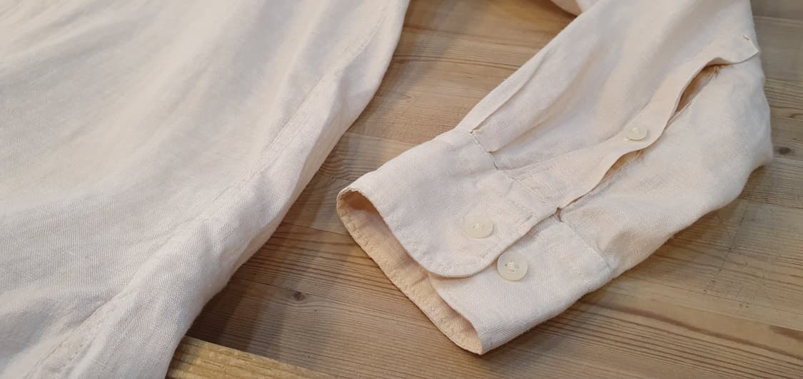 77.Uniqlo 린넨 브이넥셔츠(아이보리)  상품이미지4