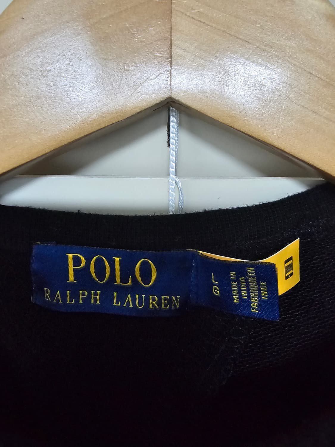 폴로 랄프로렌 (QR정품)맨투맨 블랙 L 상품이미지4