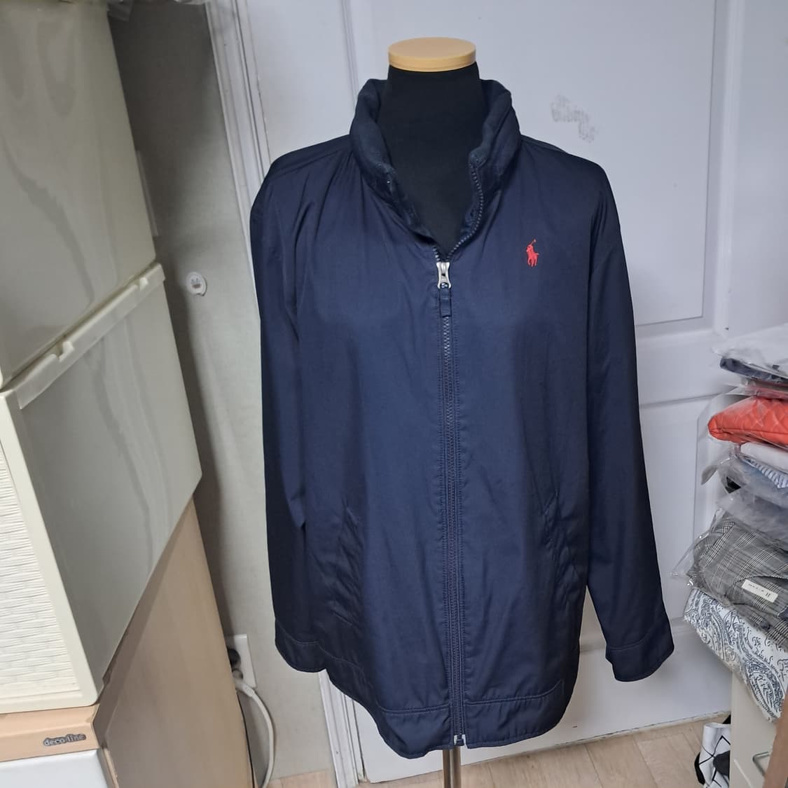 폴로 랄프로렌 네이비 점퍼 자켓  남성 S, 여성55~66 상품이미지1