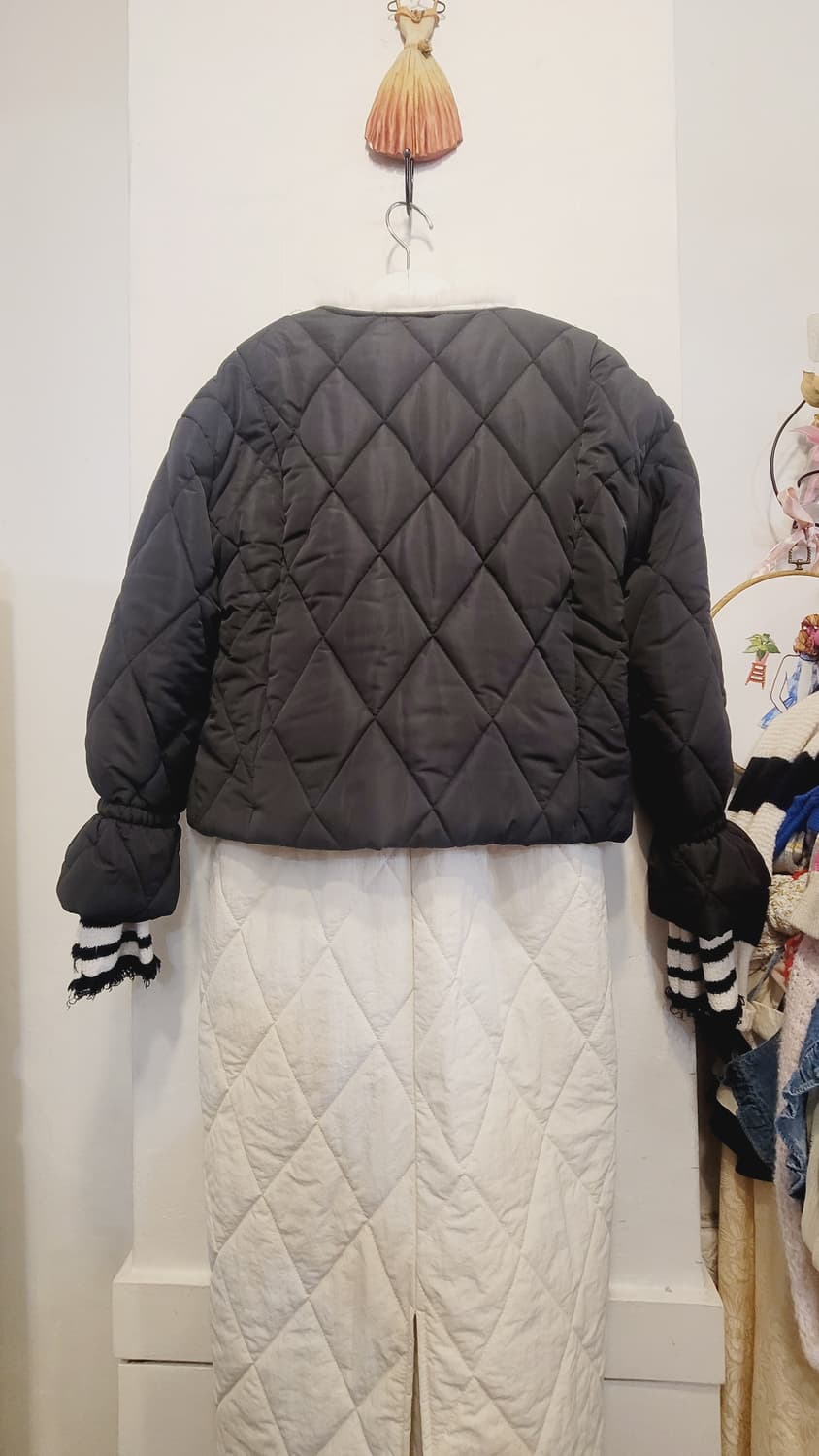 퍼트리밍 퀼팅점퍼 상품이미지2