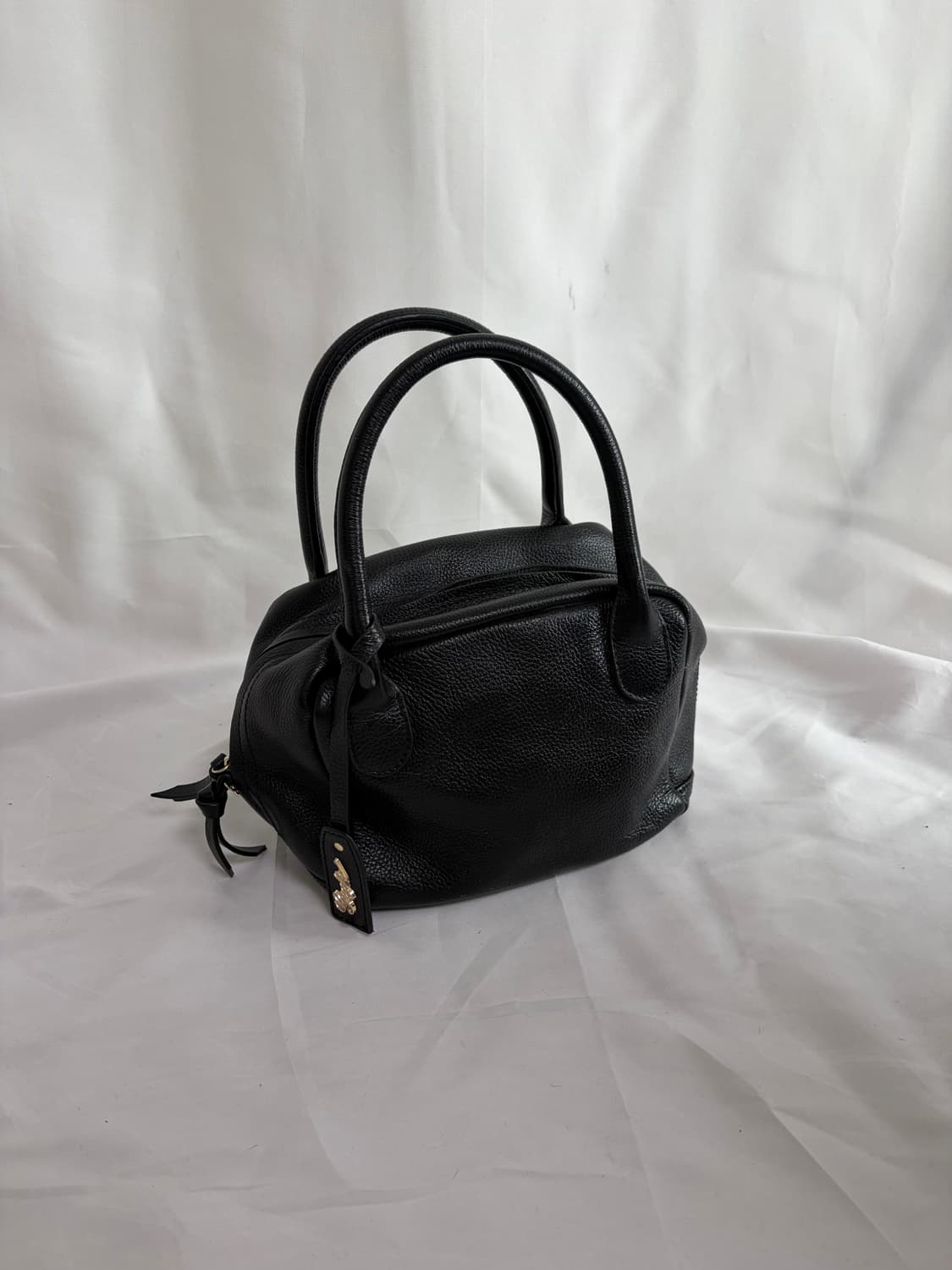 Romeo Gigli 블랙 가죽 토트백 상품이미지1