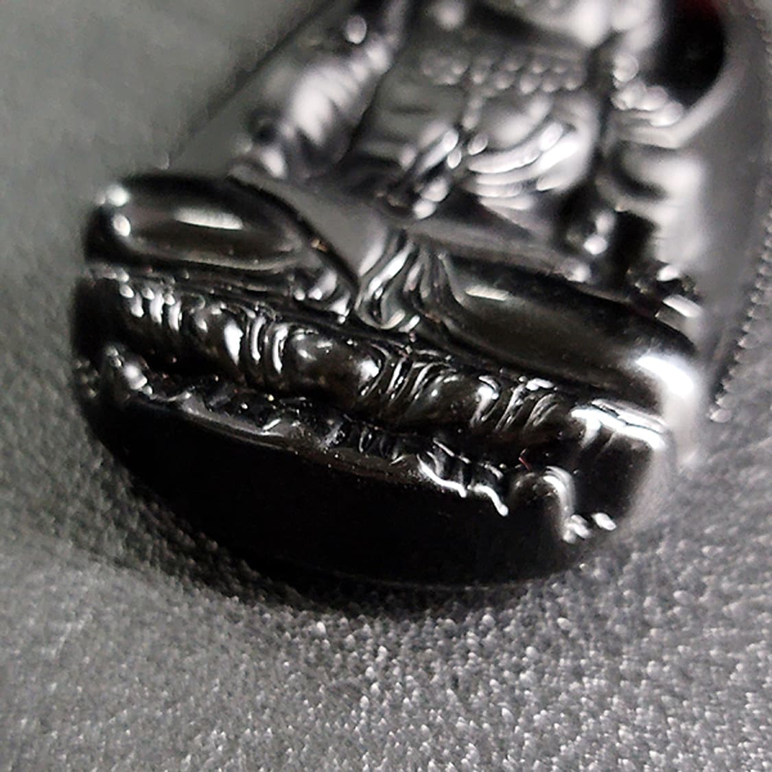 부동명왕 흑요석 펜던트 불상 부처님 불교 남자 목걸이 상품이미지2