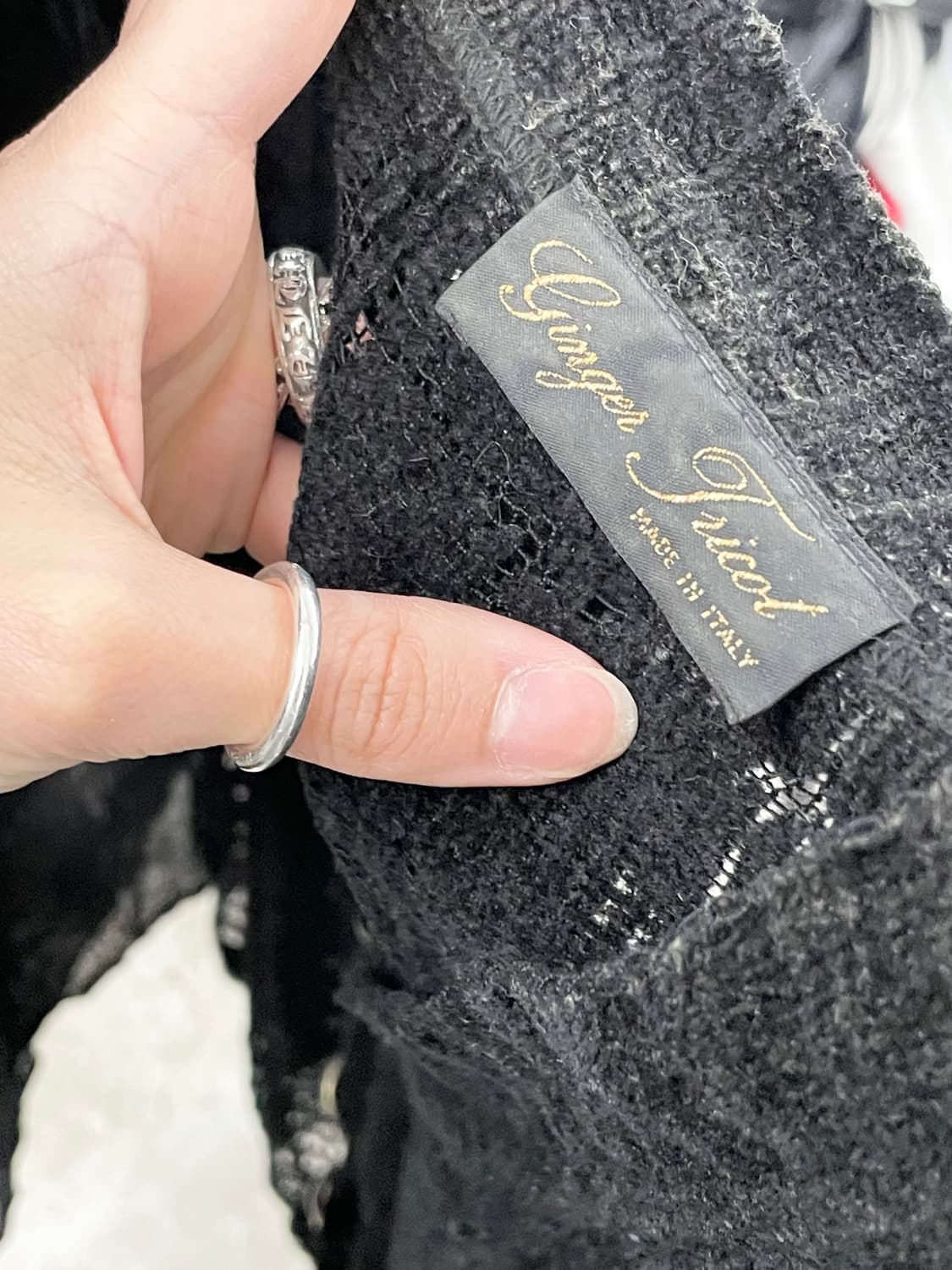 made in Italy 블랙 그런지 버튼 가디건 상품이미지7