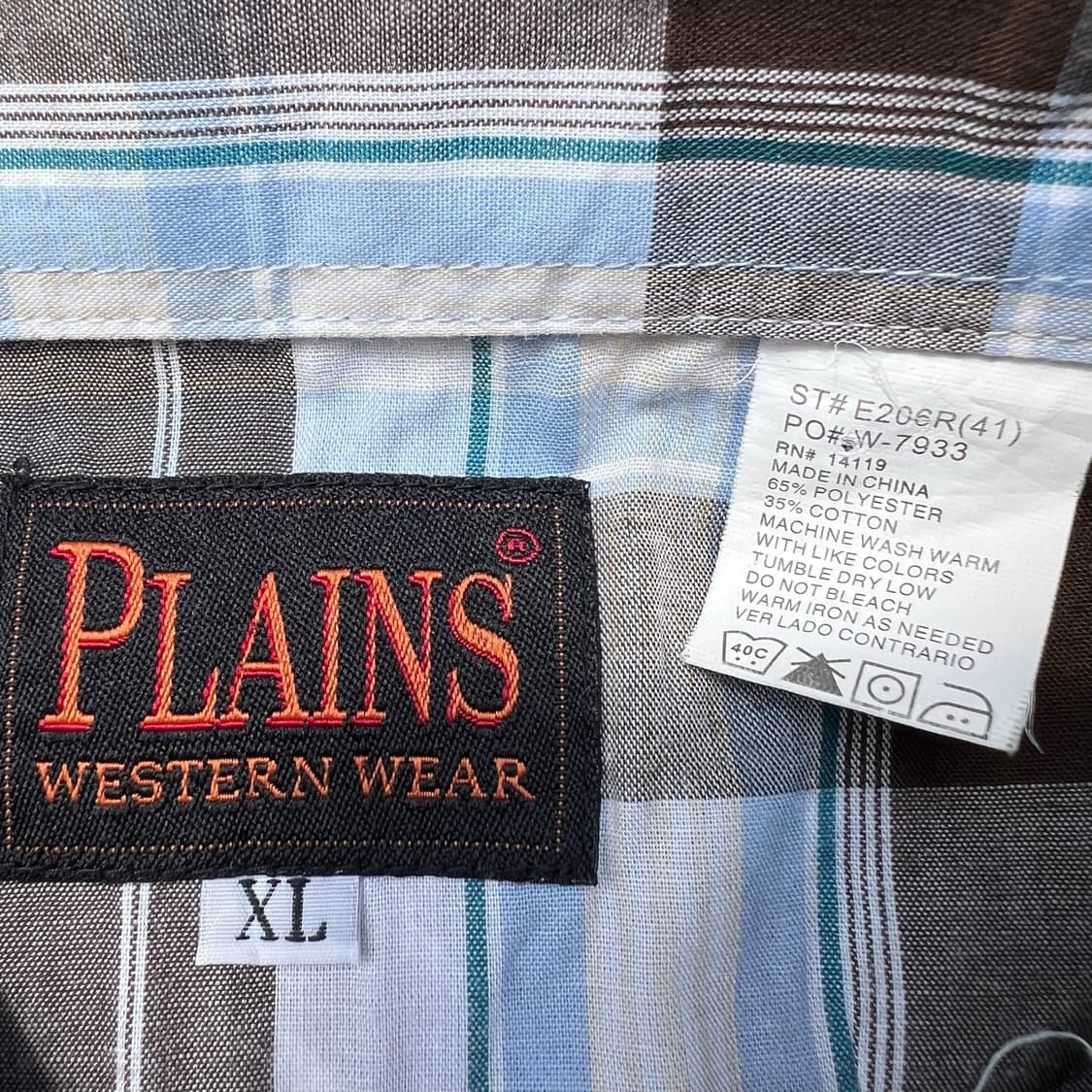 00‘s Plains Western Wear  웨스턴 셔츠 상품이미지7
