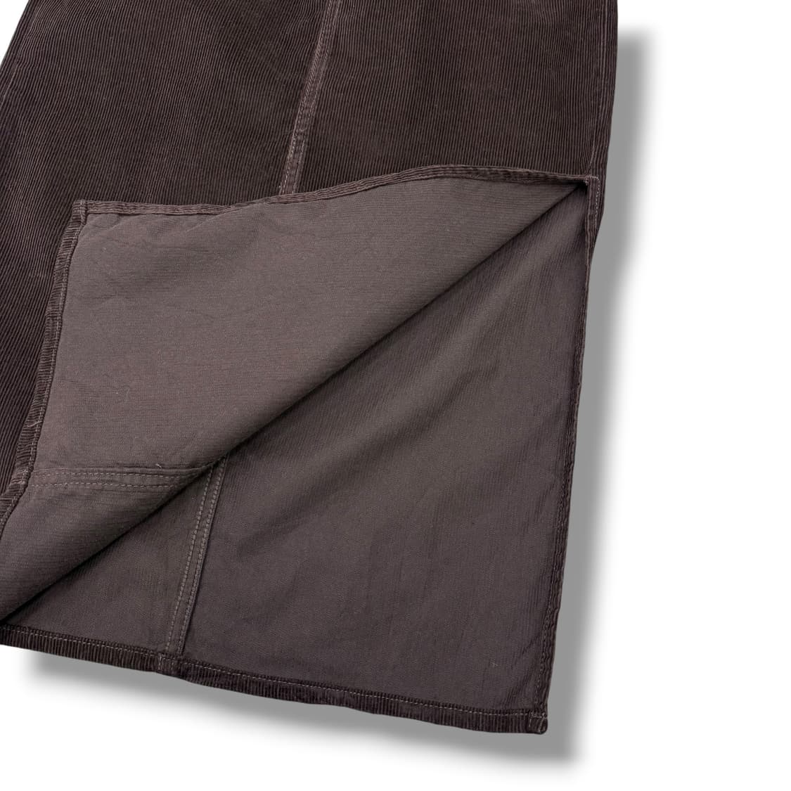 리바이스 버건디브라운 코듀로이 롱스커트 상품이미지5