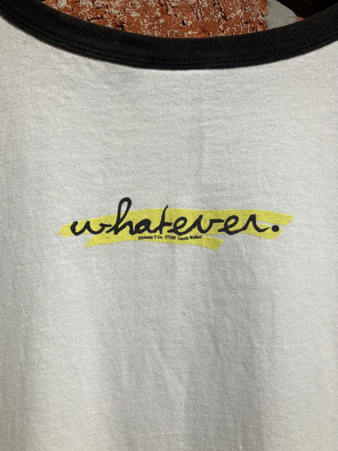 90s USA 빈티지 헤인즈 링거 티셔츠 상품이미지6