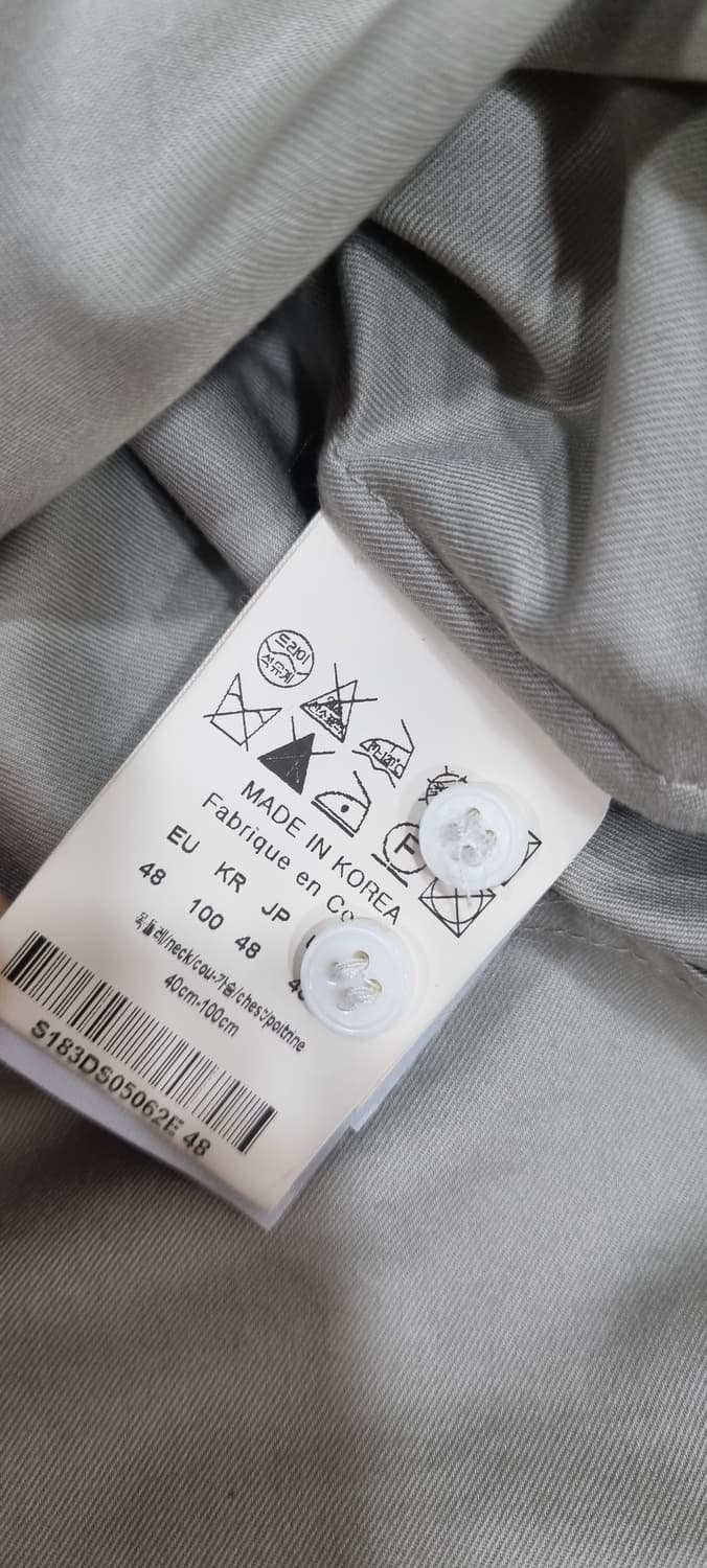 솔리드옴므 그레이 셔츠 L _ 남성, 실측확인 상품이미지9