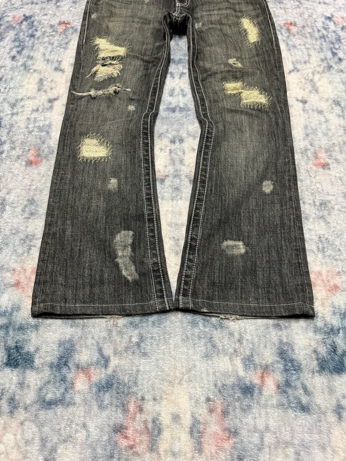 Jack rose distressed boot cut denim 상품이미지5