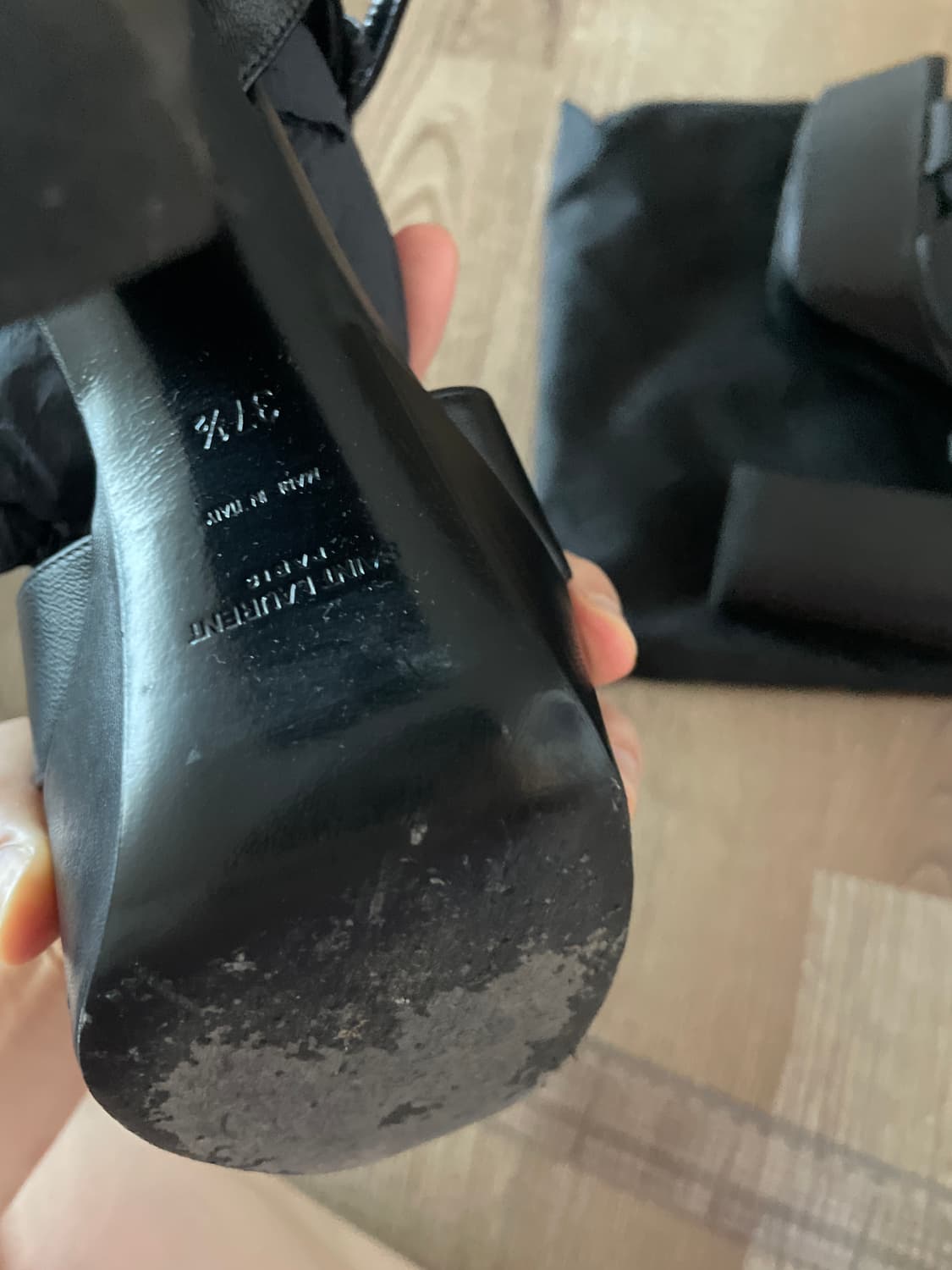 생로랑 통굽샌들 37.5 상품이미지5