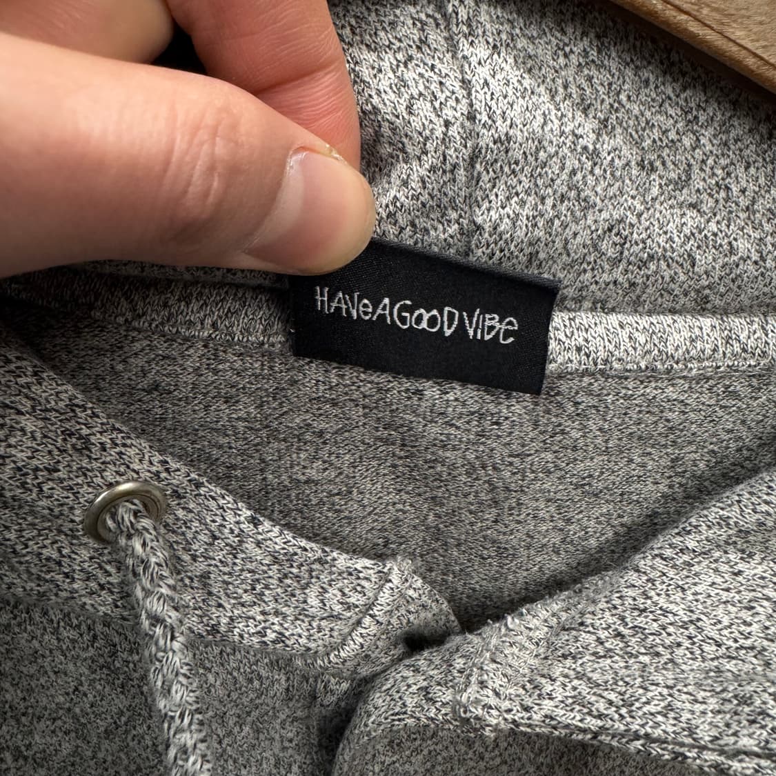 스투시 재팬 멜란지 헨리넥 후드 전면 3버튼 포인트 그레이 상품이미지6