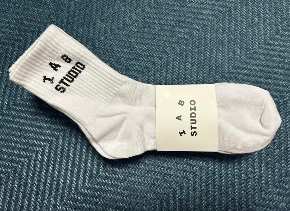 IAB STUDIO 흰색 양말 상품이미지3