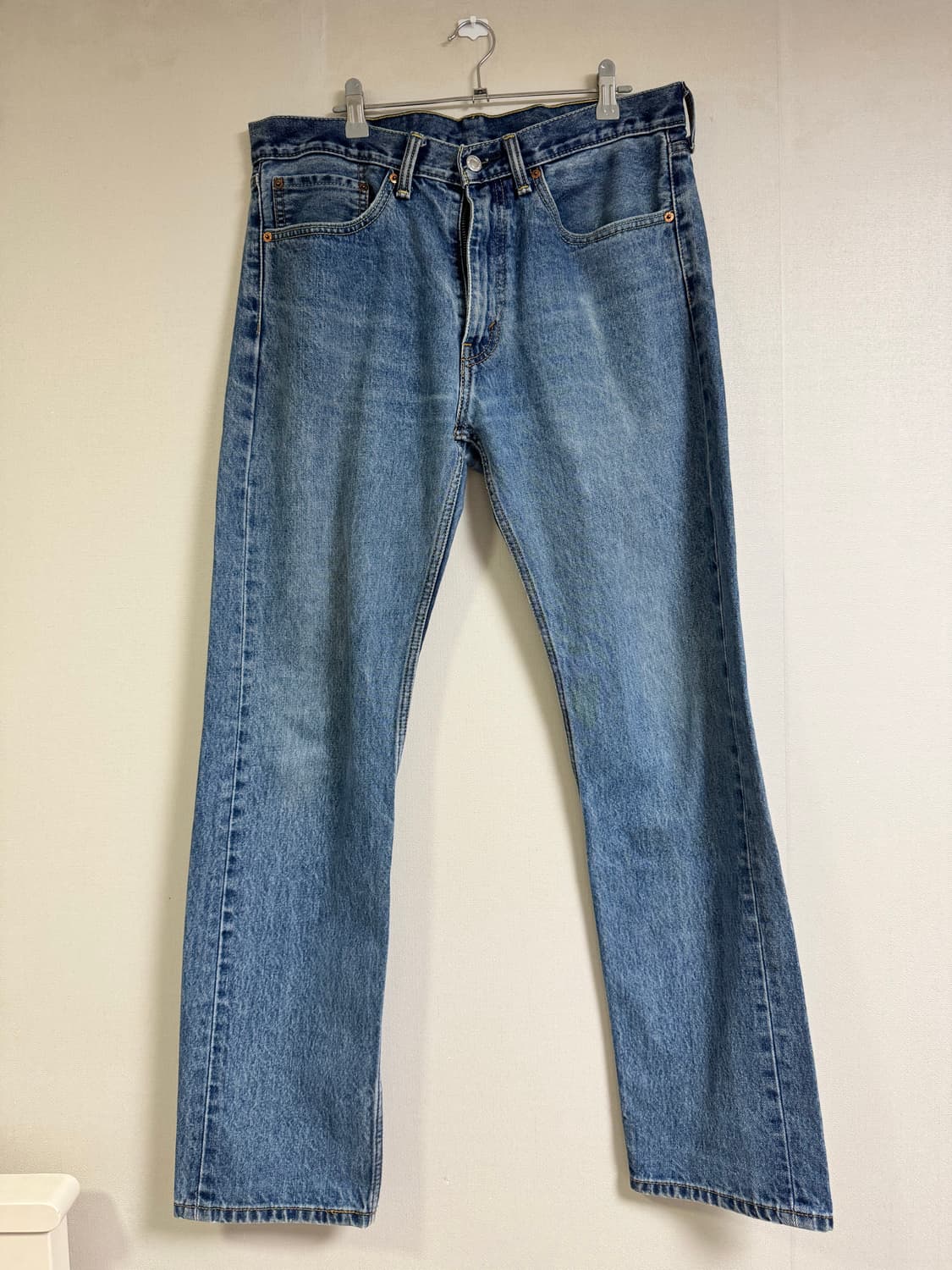 리바이스 505 중청 데님 청바지 34 34 레귤러 스트레이트 상품이미지1