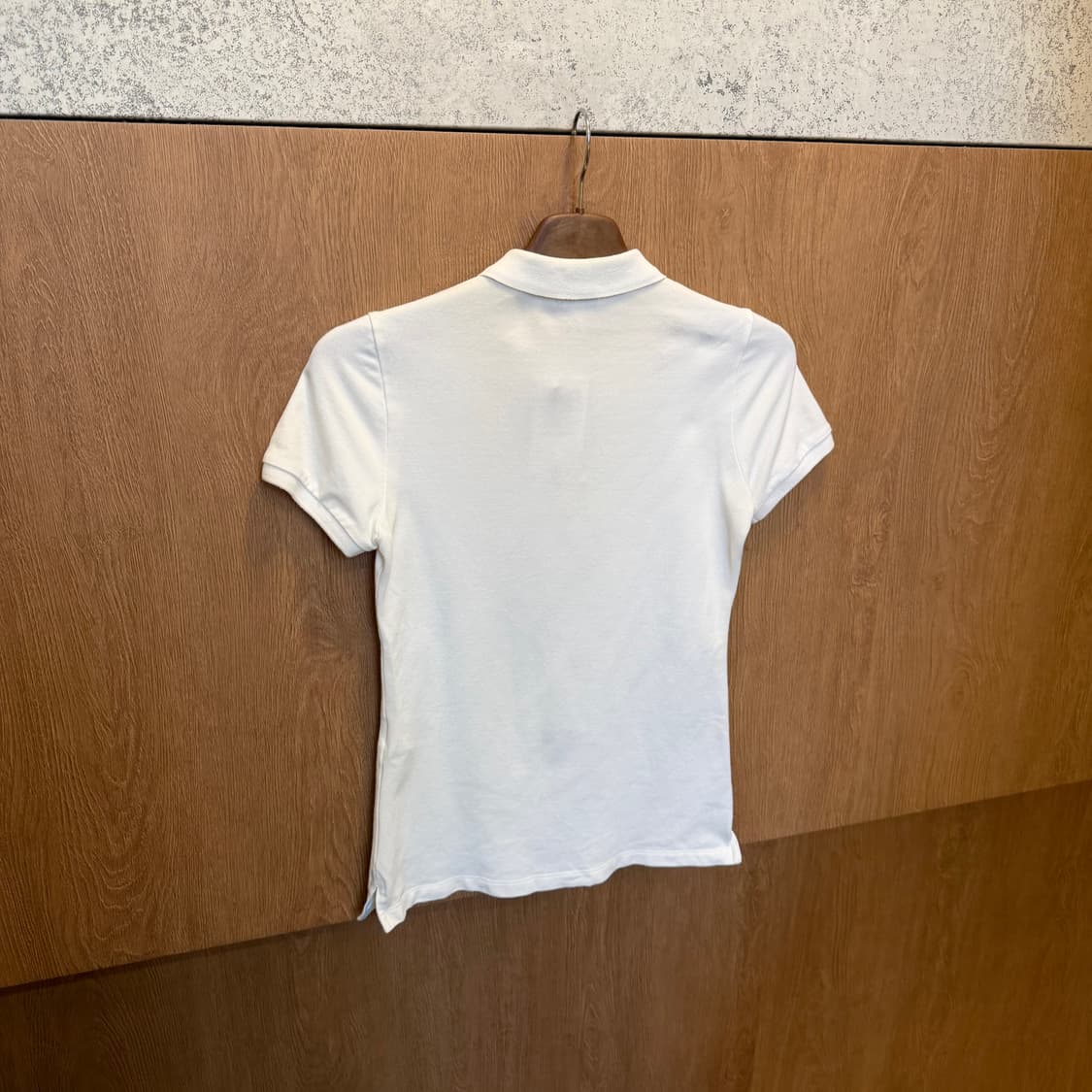 빈폴 카라 반팔 티셔츠 로고 큐빅 장식 디테일 슬림핏 화이트 k51 상품이미지2