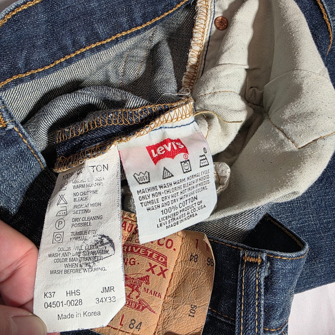 [W34L33]00s 리바이스 501 데님 팬츠 상품이미지4