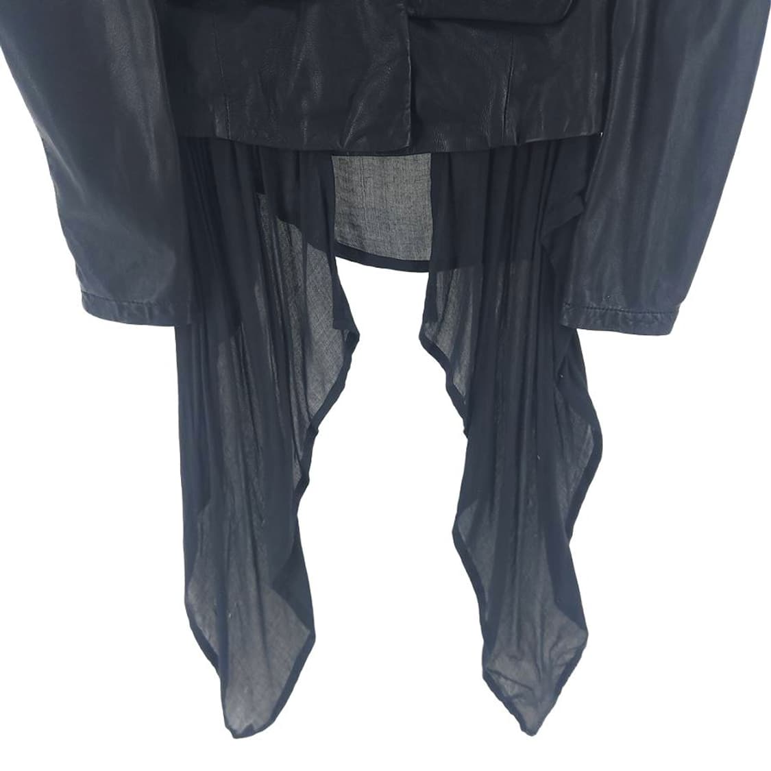 [여6]올세인츠 블랙 레이어드 가죽 자켓[Y64-005] 상품이미지4