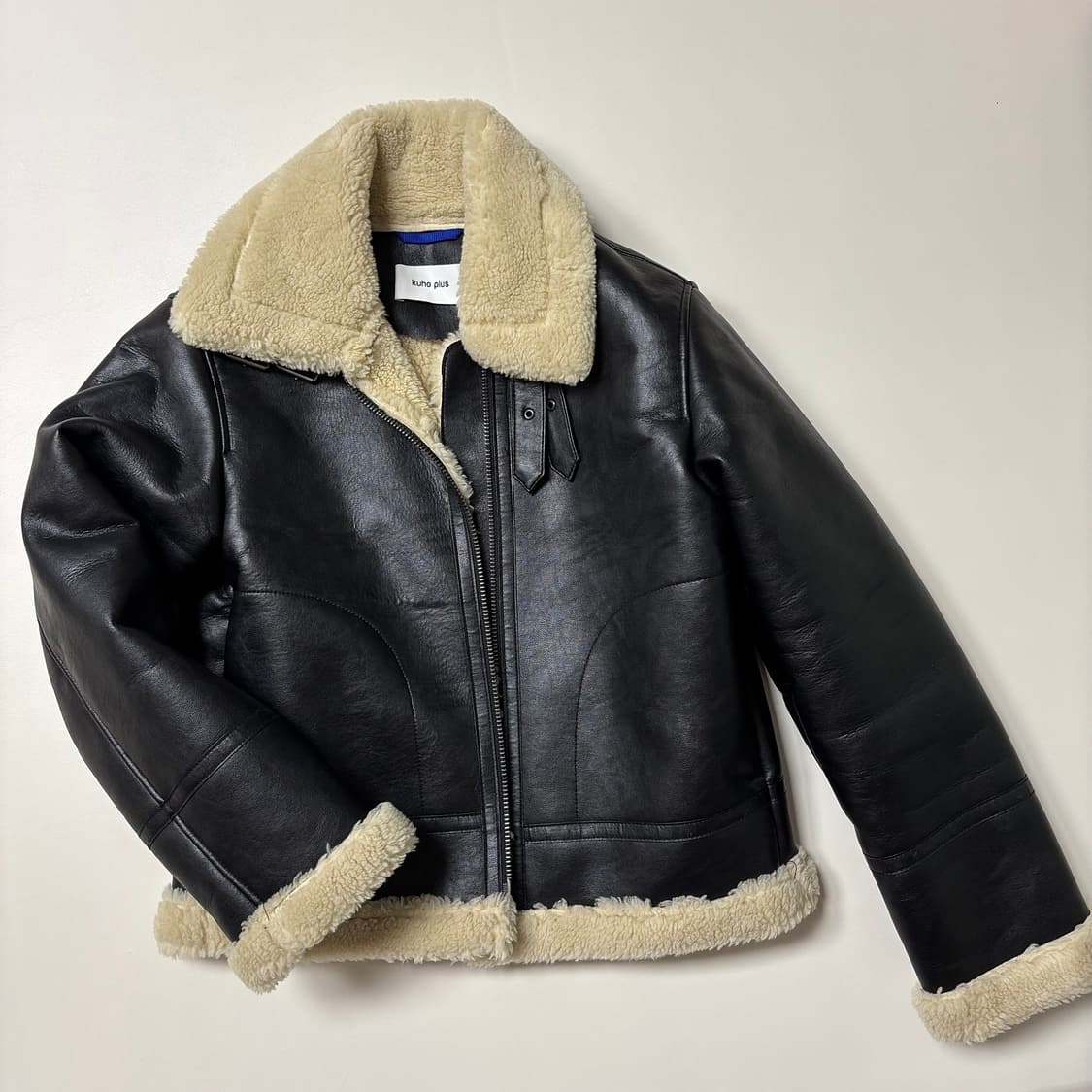 구호플러스 22 시어링 레더 무스탕 상품이미지4