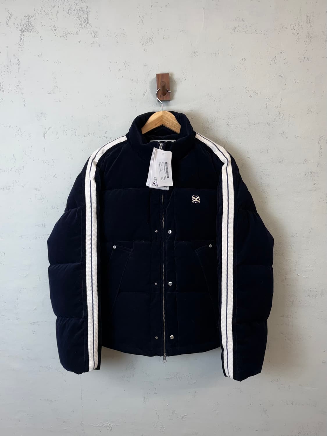 세터 로턴 코듀로이 다운패딩 네이비 상품이미지1